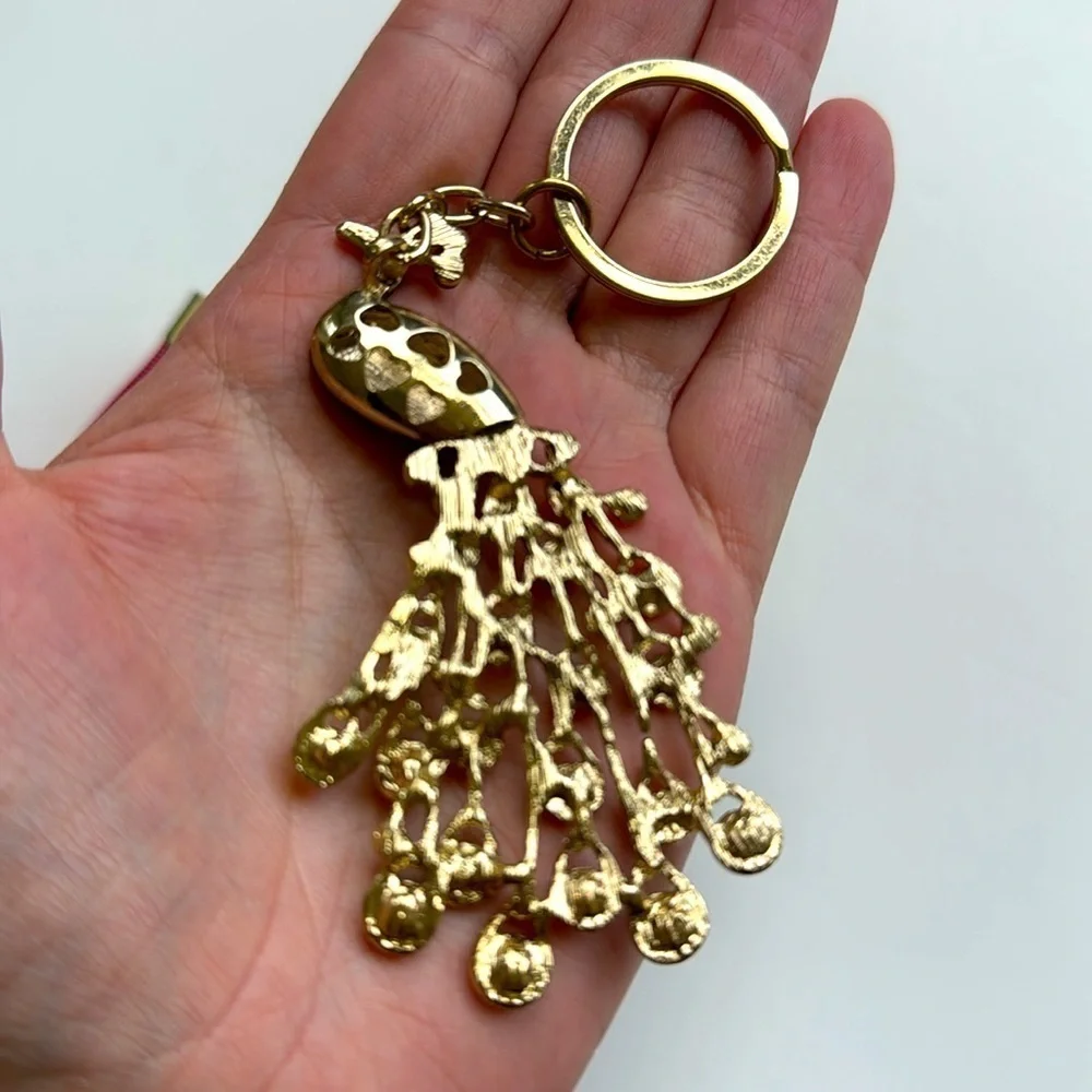 Colorful Peacock Keychain